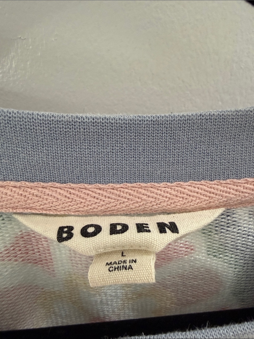 Boden Lavender Crewneck Sweater with Multicolor Floral Print - Picture 2 of 4